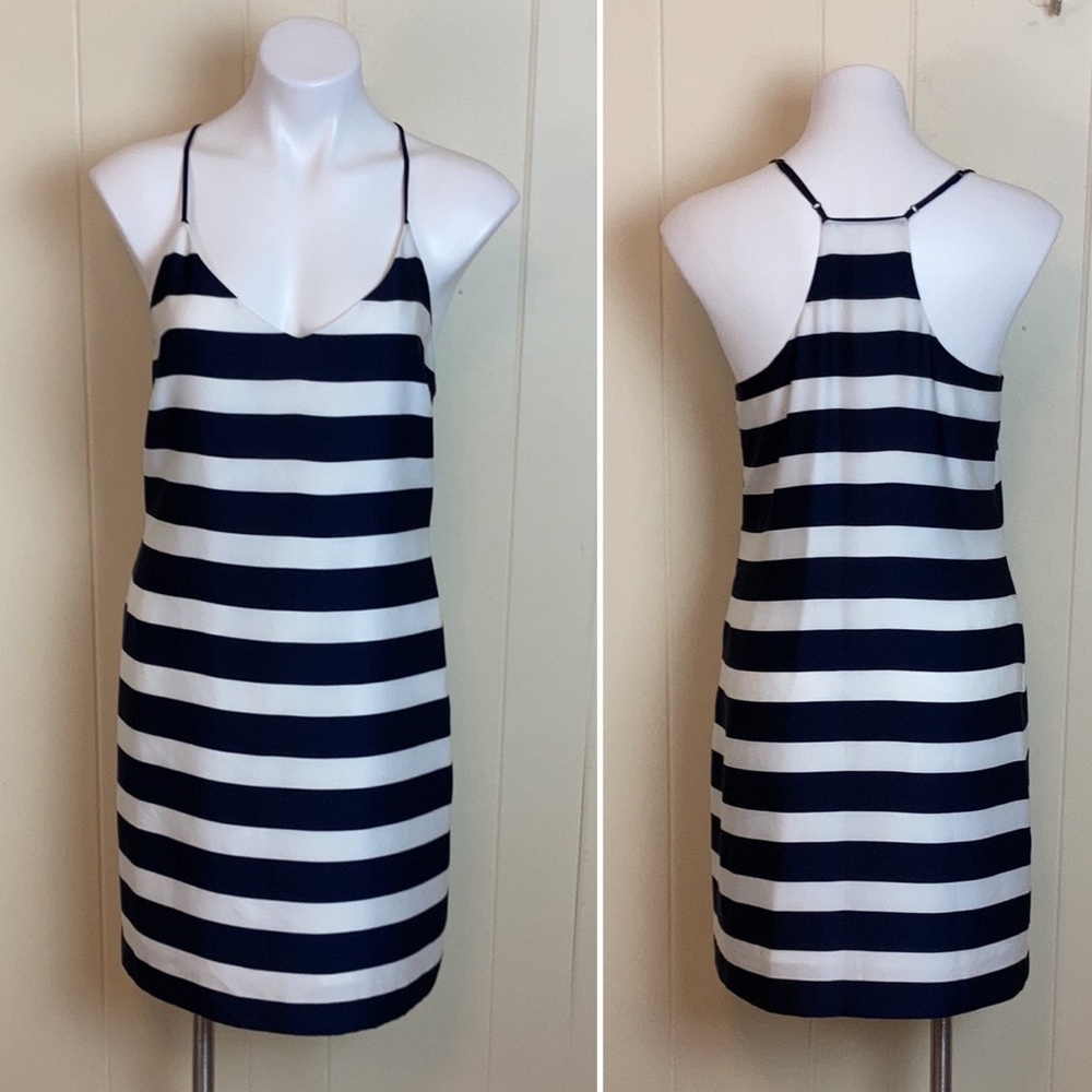 J. Crew Casual Striped Shift Dress 6